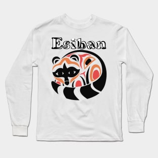 Indigenous Raccoon (Esiban) Long Sleeve T-Shirt